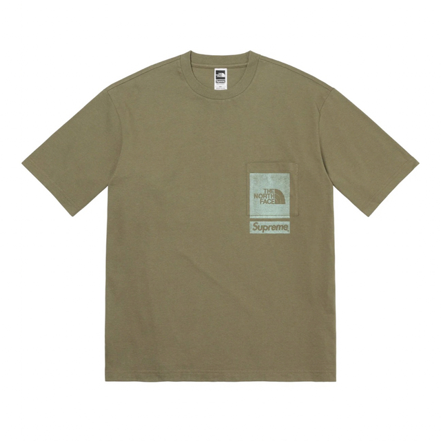 supreme × the north face tee