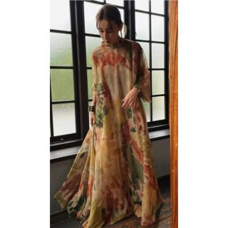 アメリヴィンテージ(Ameri VINTAGE)のAMERI UND WILLOW PAINT DRESS(ロングワンピース/マキシワンピース)