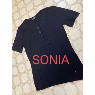 ソニアリキエル(SONIA RYKIEL)の美品　SONIAトップス(カットソー(半袖/袖なし))