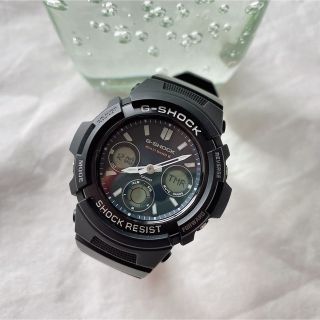 ジーショック(G-SHOCK)のCASIO カシオ AWG-M100SB G-SHOCK 電波ソーラー(腕時計(アナログ))