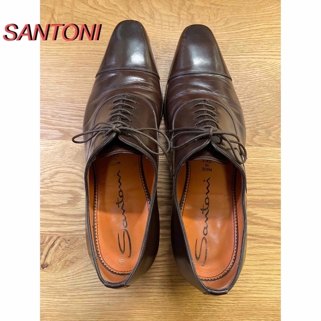 Santoni - サントーニ、ストレートチップUK8.5の通販 by Taku's shop ...