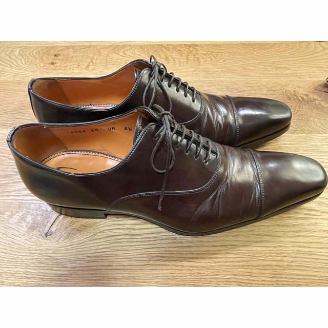 Santoni（サントーニ）ストレートチップ  9.5　灰茶（グレーブラウン）