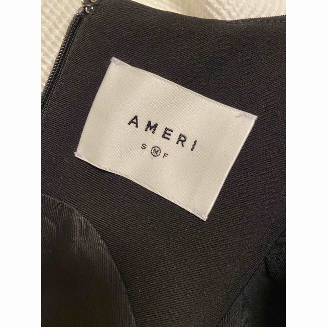 美品 AMERI DRAPE RIBBON I LINE DRESS