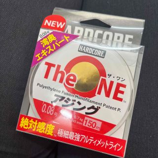 新商品　アジング　PEライン　ザワン　theOne 0.08号　ハードコア(釣り糸/ライン)