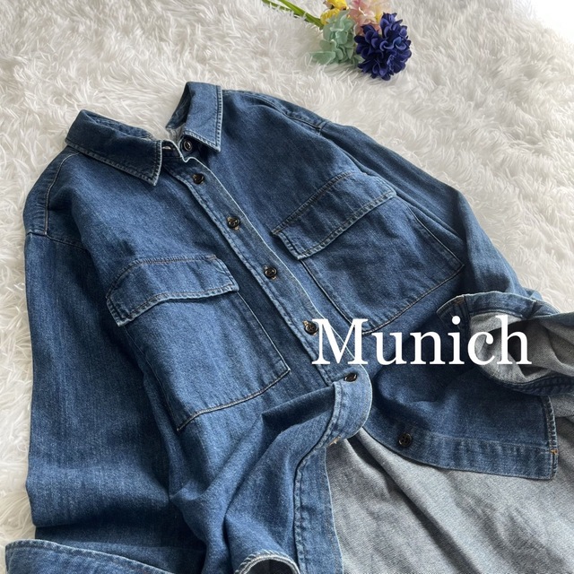 【Munich】ダンガリーシャツ オーバーサイズ デニム 羽織