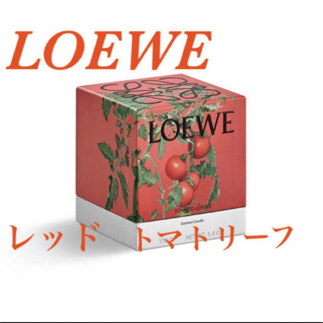 【新品未使用】LOEWE ロエベ　キャンドル　レッド　トマトリーフ