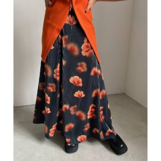 アメリヴィンテージ(Ameri VINTAGE)のAmeri vintage MILA VELOUR CUT SKIRT(ロングスカート)