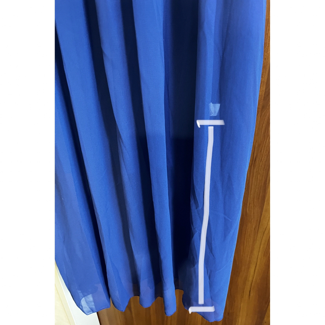 ロングドレス　ワンピース　ブルー レディースのワンピース(ロングワンピース/マキシワンピース)の商品写真
