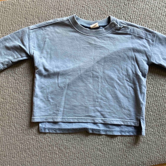 スウェット トレーナー 七分袖 デカロゴ 140サイズ ブラック トップス(Tシャツ | shalva.org.il