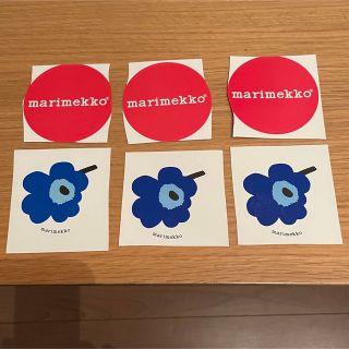 マリメッコ(marimekko)のマリメッコ　ショップ シール ステッカー 2種6枚(シール)