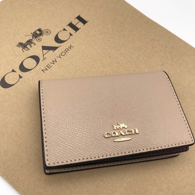 COACH - 【COACH新品】☆大人気☆ビジネス カード ケース☆トープ