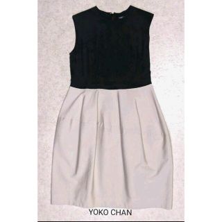 ヨーコチャン(YOKO CHAN)のYOKO CHAN　ワンピース　バイカラー(ひざ丈ワンピース)