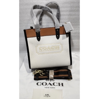 COACH - ●新品 未使用 COACH コーチ ショルダートートバッグ ホワイト/ブラウン