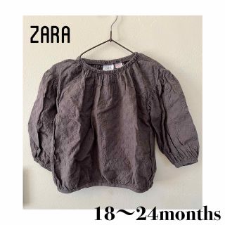 ザラ(ZARA)のZARA 花柄トップス　サイズ92(Tシャツ/カットソー)