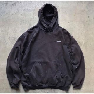 カーハート(carhartt)の90s カーハート carhartt パーカー スウェット ボロ ペイント(パーカー)