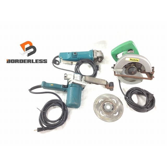 Makita ☆中古品 3点セット☆ makita マキタ 100V ベルトサンダー 9031 アングルドリル DA3000V  6型マルノコM5600 68064の通販 by 工具販売専門店Borderless(ラクマ店)｜マキタならラクマ