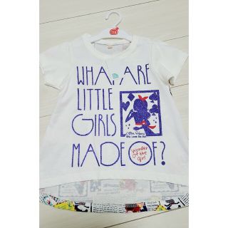 新品 キッズ 女の子 半袖 Tシャツ トップス チュニック 110cm(ワンピース)