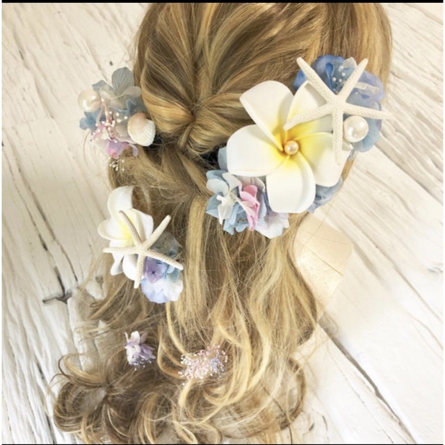マーメイド 髪飾り ヘッドドレス 貝 スターフィッシュ - ヘッドドレス