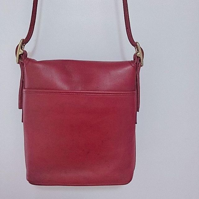 COACH - コーチ ショルダーバッグ 赤 本革 希少の通販 by ブランド