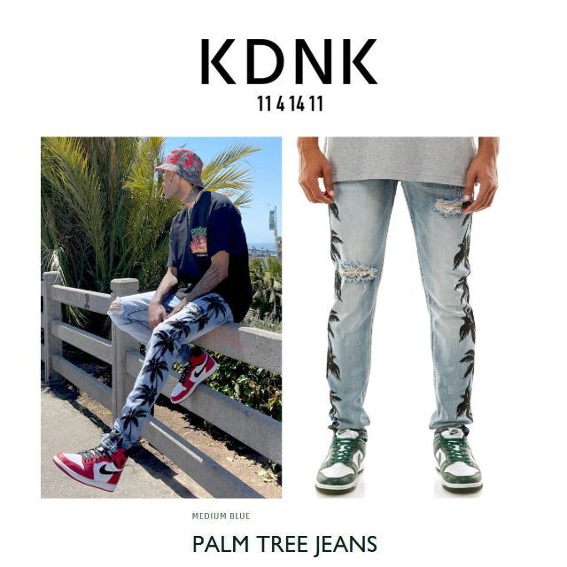KDNK ケーディーエヌケー ツリー スキニー デニム38 メンズのパンツ(デニム/ジーンズ)の商品写真