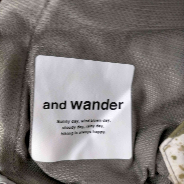 and wander(アンドワンダー) 総柄ナイロンクライミングパンツ メンズ