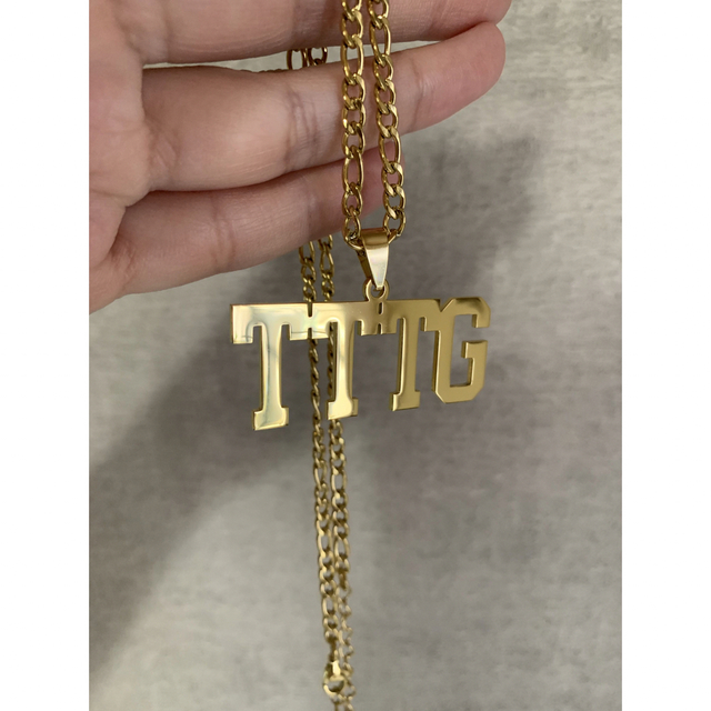 TTTGネックレス ゴールド 完成品 TTTG ネックレス 即納 メンズのアクセサリー(ネックレス)の商品写真