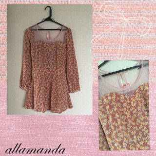 アラマンダ(allamanda)の新品タグ付きワンピース(ミニワンピース)