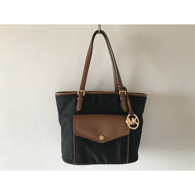 極美品◎MICHAEL KORS マイケルコース ナイロン×レザー トートバッグ