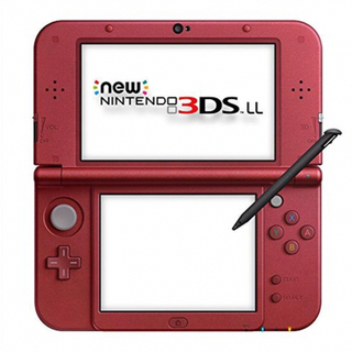 ニンテンドー3DS(ニンテンドー3DS)の3dsll【美品】ニンテンドー 3DS LL ワインレッド 赤 任天堂(家庭用ゲーム機本体)