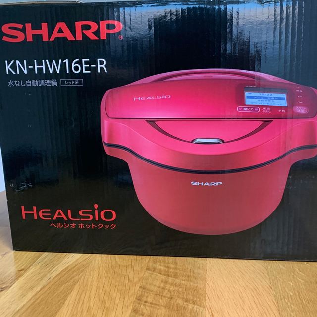 SHARP ヘルシオ ホットクック 電気無水鍋 1.6L レッド系 KN-HW1