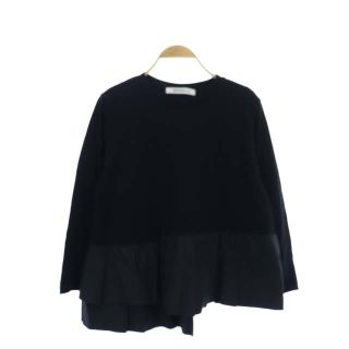 アザー(other)のヘレンチア 19AW ペプラム デザイン カットソー ロングスリーブ 38 黒(カットソー(長袖/七分))