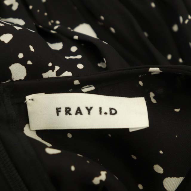 FRAY I.D(フレイアイディー)のフレイアイディー 20AW ウエストシャーリングシフォンワンピース ロング 長袖 レディースのワンピース(ロングワンピース/マキシワンピース)の商品写真