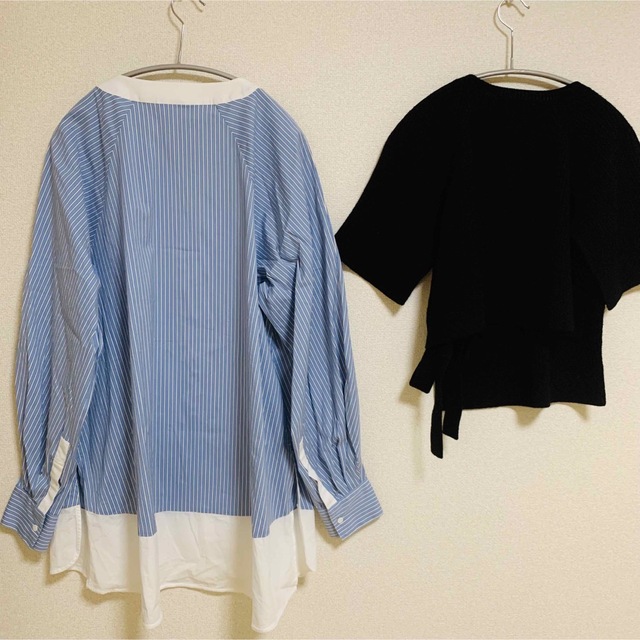 ENFOLD - 大人気即完売品 エンフォルド SHIRT×KNIT PULLOVER ブラック