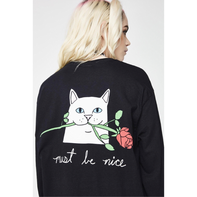 RIPNDIP ロンT Romantic Nerm L/S Tee ブラック M