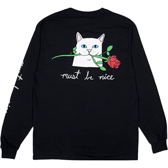 RIPNDIP ロンT Romantic Nerm L/S Tee ブラック M