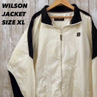 Wilson ウィルソン ナイロンジャケット 白 ロゴ サイズM