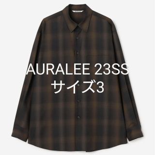 オーラリー(AURALEE)のAURALEE SUPER LIGHT WOOL CHECK SHIRT(シャツ)