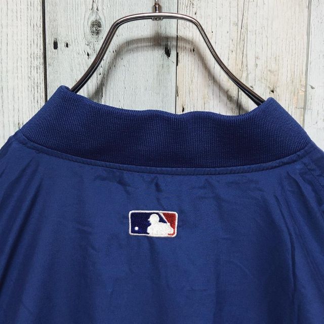 MLB ナショナルズ ハーフジップ 刺繍ロゴ XL ナイロンジャケット ブルゾン