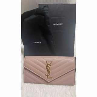 イヴサンローラン(Yves Saint Laurent)の[購入申請あり]YVES SAINT LAURENT 長財布 薄ピンク(財布)