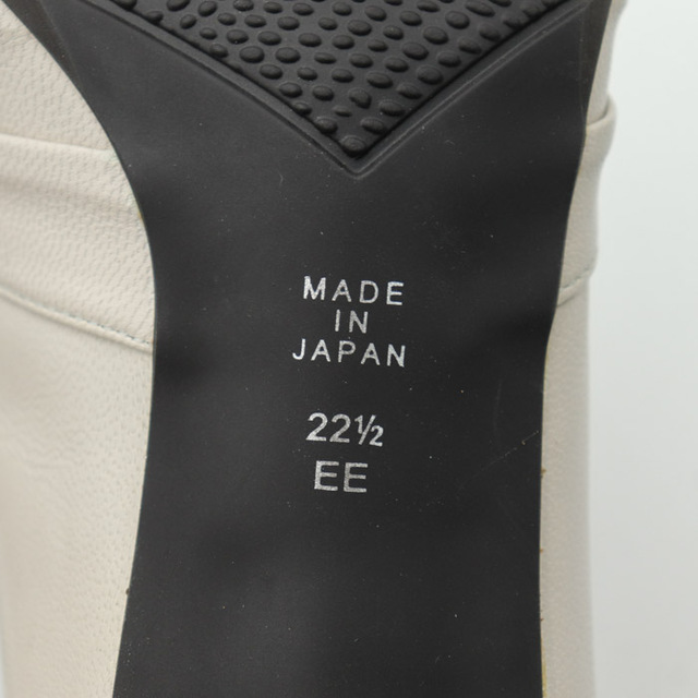 ネオリズム パンプス スクエアトゥ 日本製 フォーマルシューズ シンプル ブランド 靴 レディース 22.5cmサイズ ベージュ NEO RHYTHM