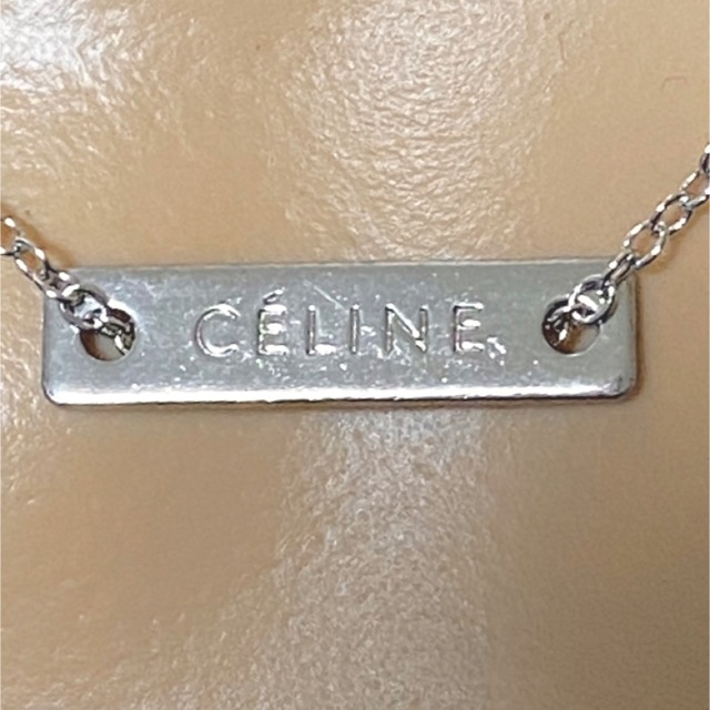 celine(セリーヌ)の傷あり特価　セリーヌ　ヴィンテージ　プレートチャーム　ヴィンテージ　ネックレス メンズのアクセサリー(ネックレス)の商品写真