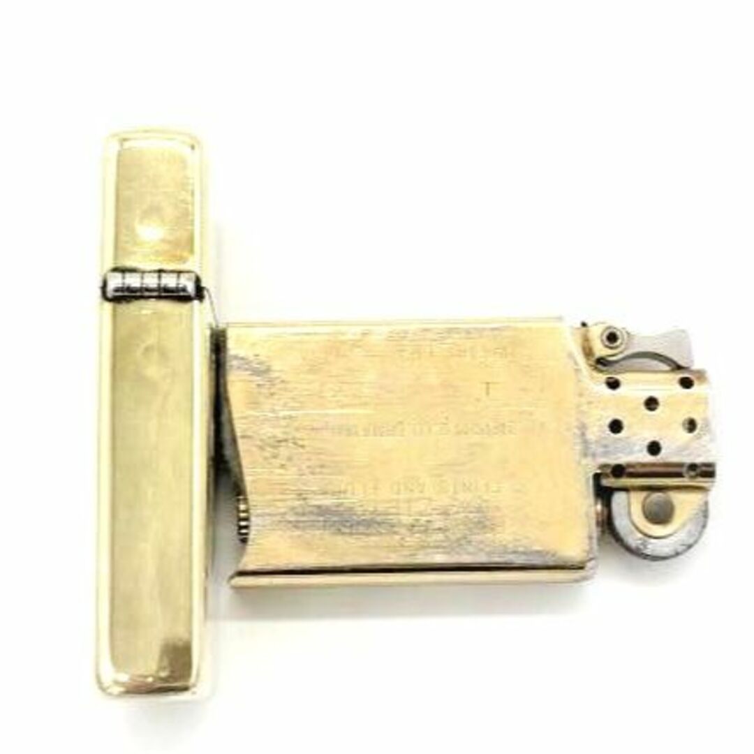 ヴィンテージ zippo スリム ソリッドブラス 1995