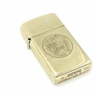 ヴィンテージ zippo スリム ソリッドブラス 1995