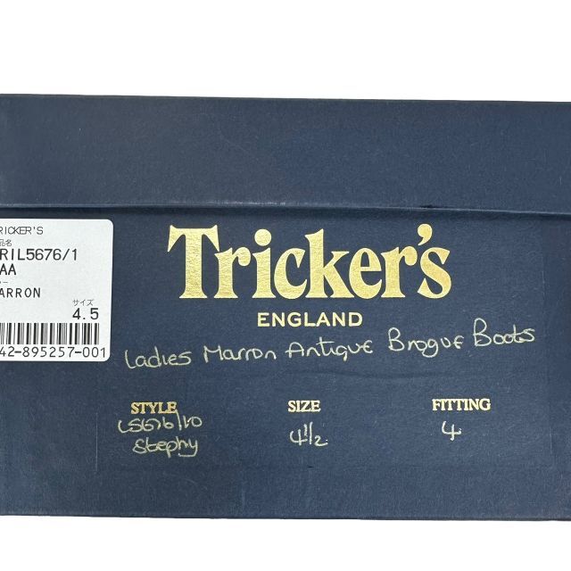 新着 - Trickers 現行品☆未使用☆トリッカーズ ブーツ UK4.5/23.5cm