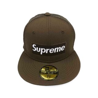 シュプリーム(Supreme)のSUPREME シュプリーム 22SS Box Logo Mesh Back New Era ニューエラ BOXロゴ メッシュ キャップ ブラウン サイズ7 3/8 正規品 / 28142(キャップ)