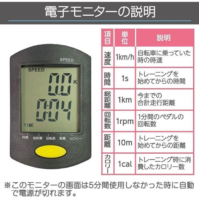 フィットネスバイク　 省スペース 静音 テレワーク