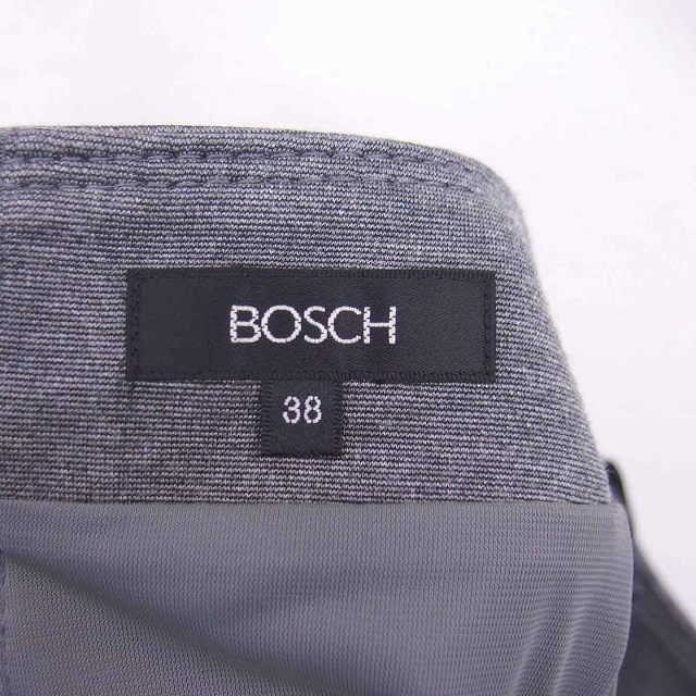 BOSCH(ボッシュ)のボッシュ タイト スカート ひざ丈 スリット バックジップ 38 グレー レディースのスカート(ひざ丈スカート)の商品写真