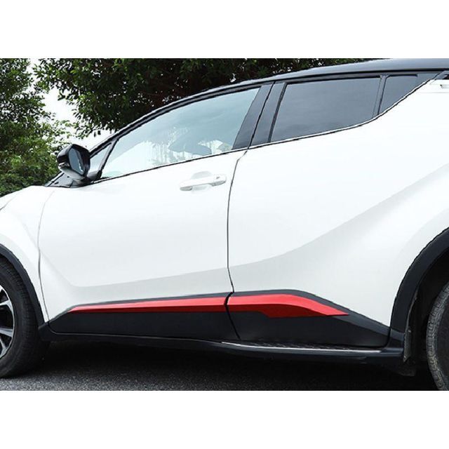 C-HR ZYX10 NGX50 対応 サイド ドア ロアガーニッシュ レッド