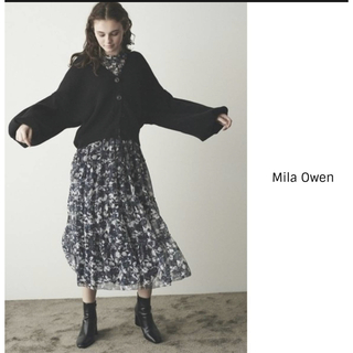 ミラオーウェン(Mila Owen)のMila Owen ウエストシャーリングティアードOP(ロングワンピース/マキシワンピース)