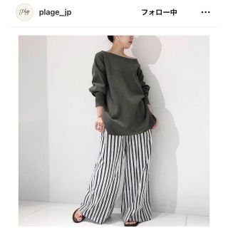 プラージュ(Plage)のTraditional Weatherwearストライプワイドパンツplage(カジュアルパンツ)